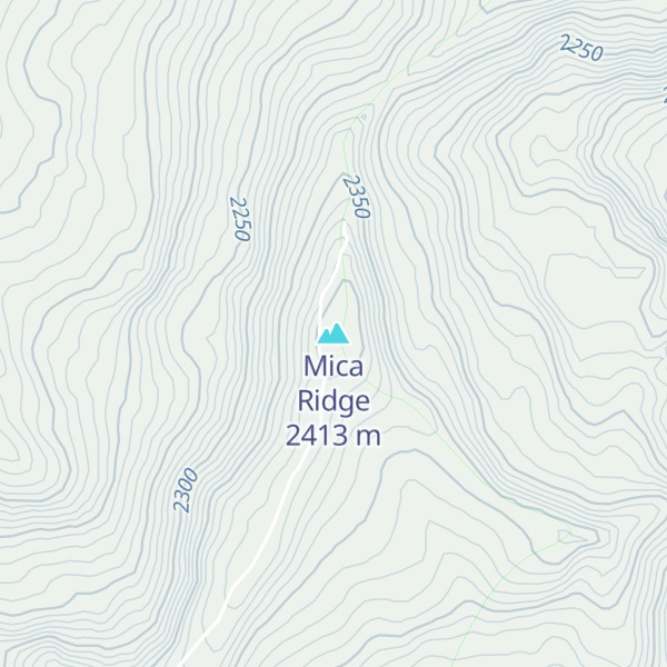 Map of Mica Ridge