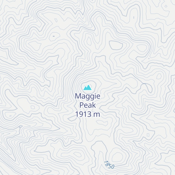 Map of Maggie Peak