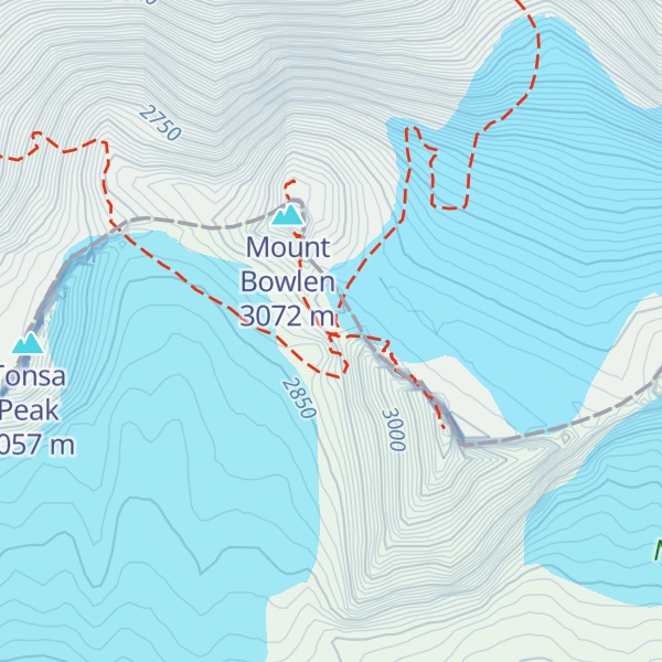 Map of Neil Colgan Hut