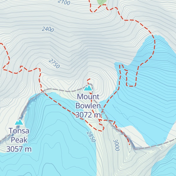 Map of Mount Bowlen