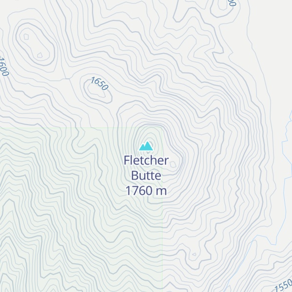 Map of Fletcher Butte
