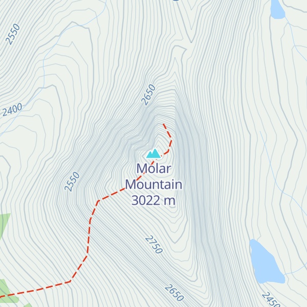 Map of Molar Mountain
