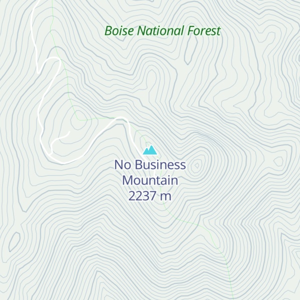 Map of No Business Mountain