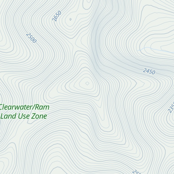 Map of Torpor Peak