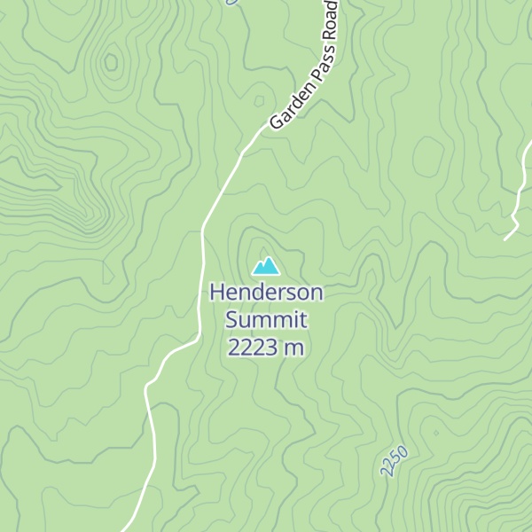 Map of Henderson Summit