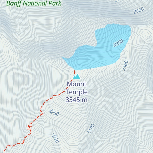 Map of Mount Temple