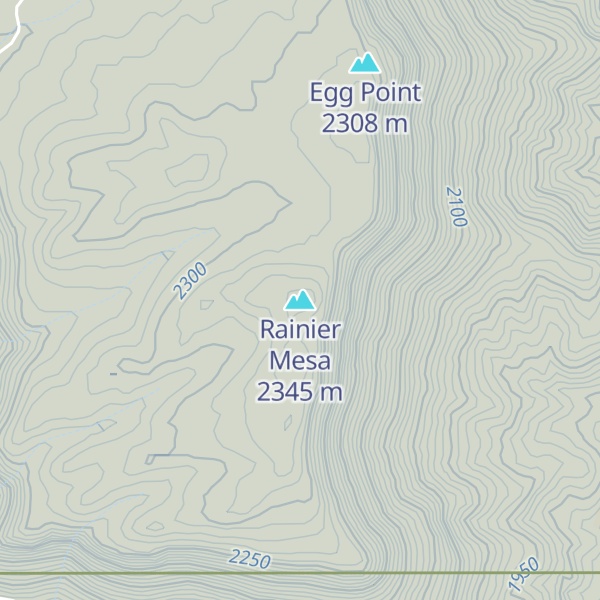 Map of Rainier Mesa