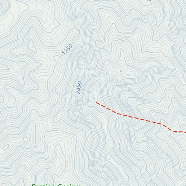 Map of Resting Spring Range (HP)