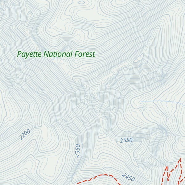 Map of Patrick Butte