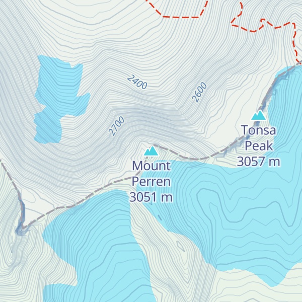 Map of Mount Perren