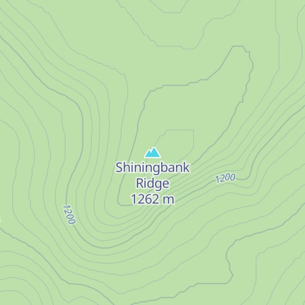 Map of Shiningbank Ridge