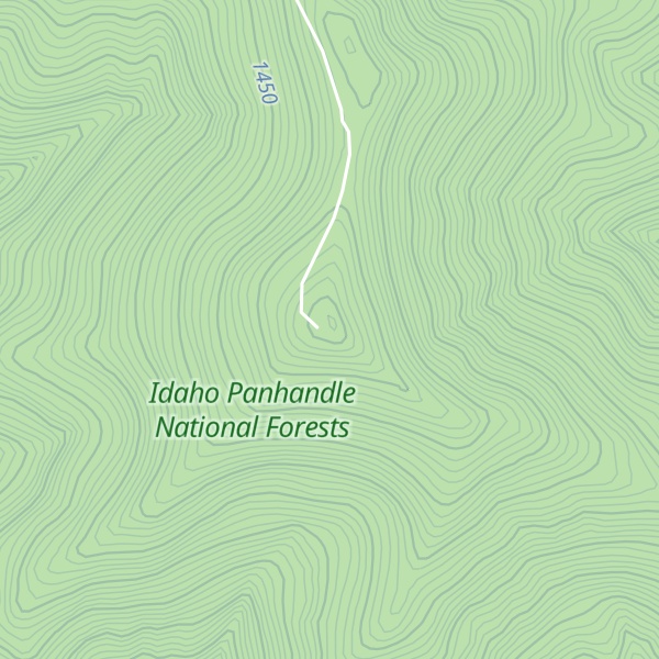 Map of Cougar Peak Loookout
