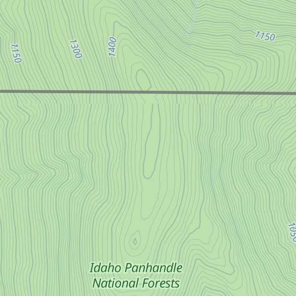 Map of Border Mountain