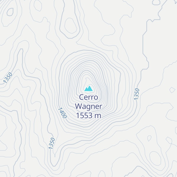 Map of Cerro Wagner