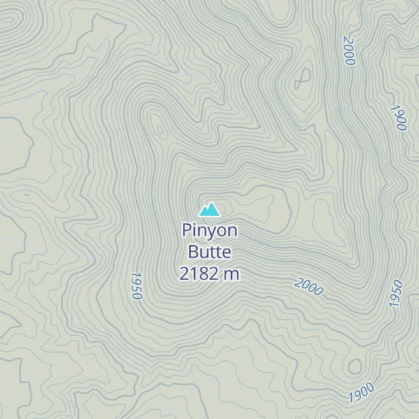 Map of Pinyon Butte