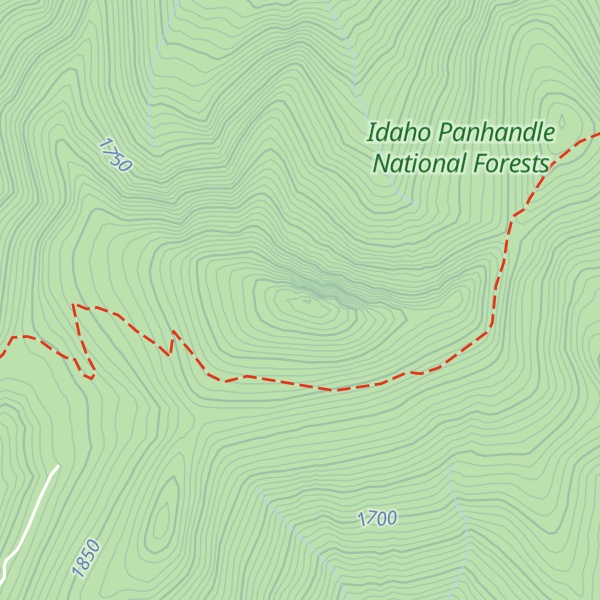 Map of Clifty Mountain