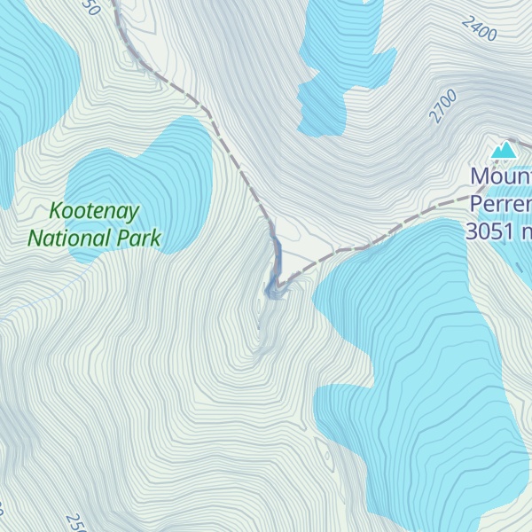 Map of Mount Allen