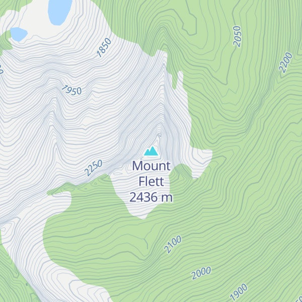 Map of Mount Flett