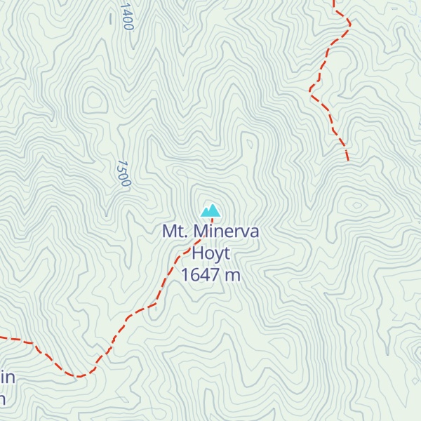 Map of Mt. Minerva Hoyt