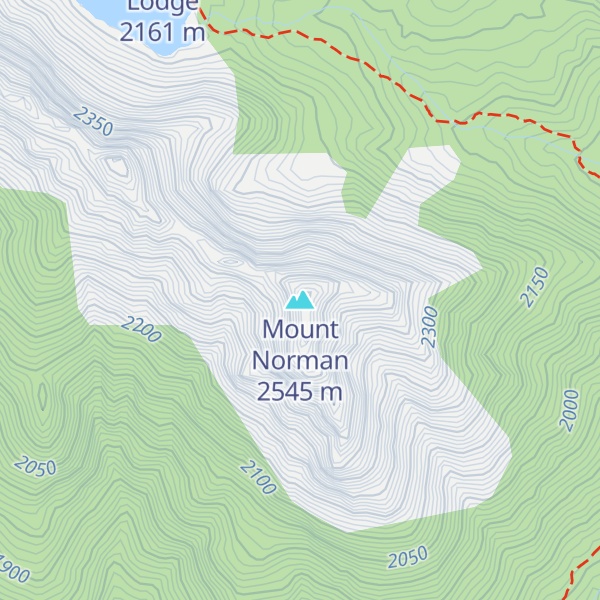Map of Mount Norman
