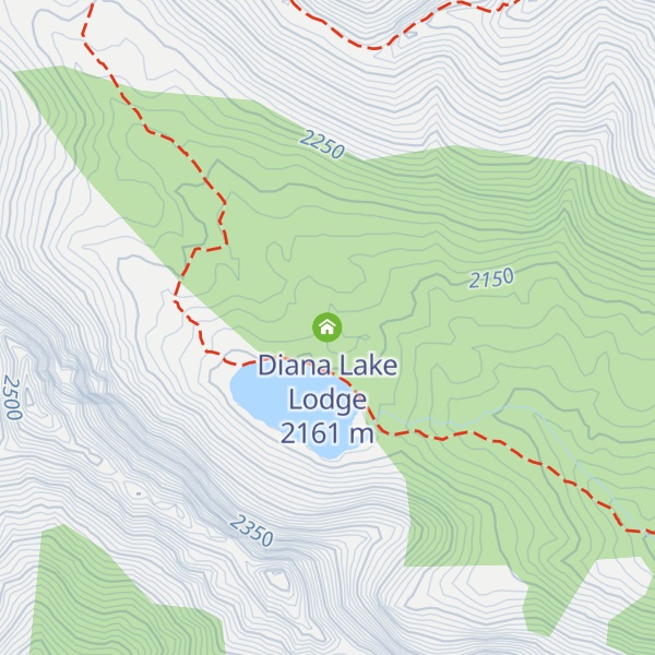 Map of Diana Lake Lodge