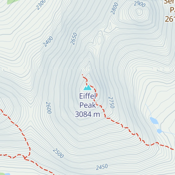 Map of Eiffel Peak