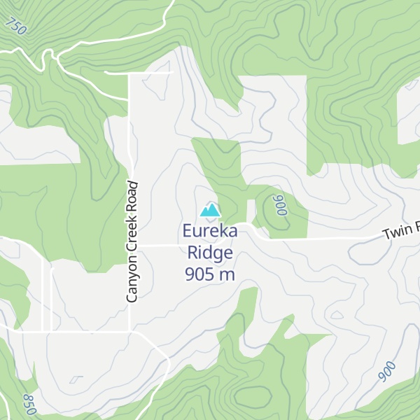 Map of Eureka Ridge