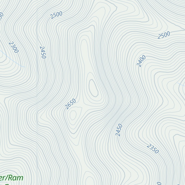 Map of Mount Bramwell