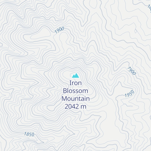 Map of Iron Blossom Mountain
