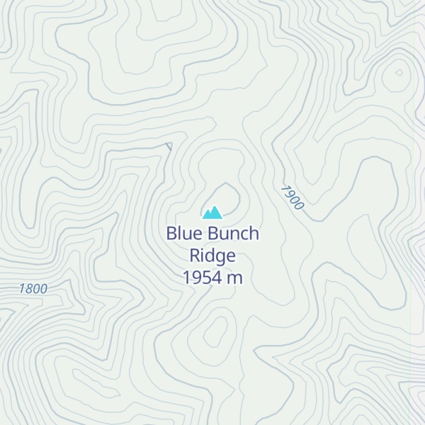 Map of Blue Bunch Ridge