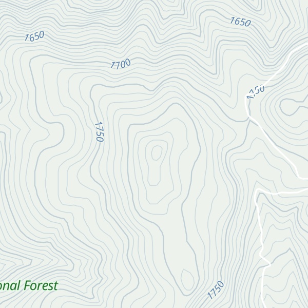 Map of Third Fork Ridge
