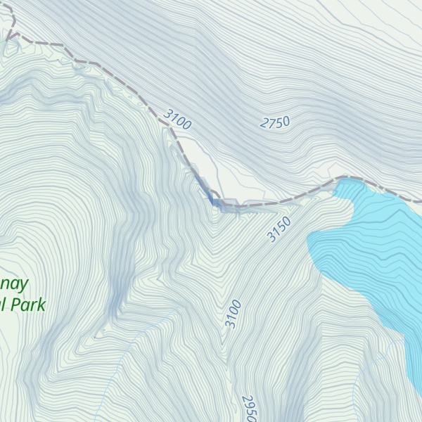 Map of Deltaform Mountain