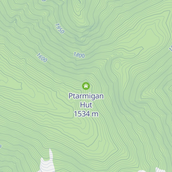 Map of Ptarmigan Hut