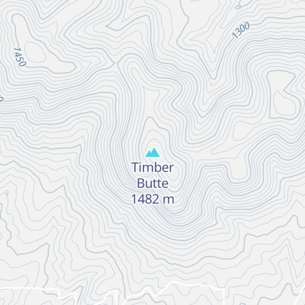 Map of Timber Butte