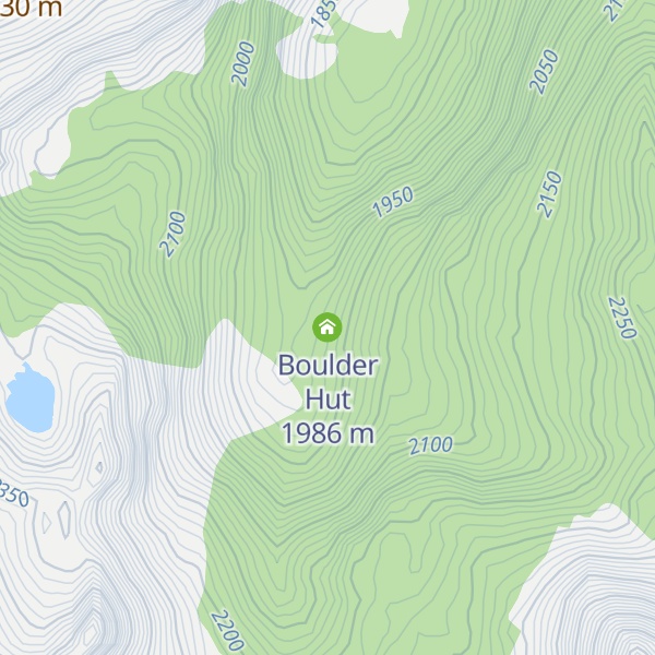 Map of Boulder Hut