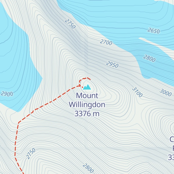 Map of Mount Willingdon