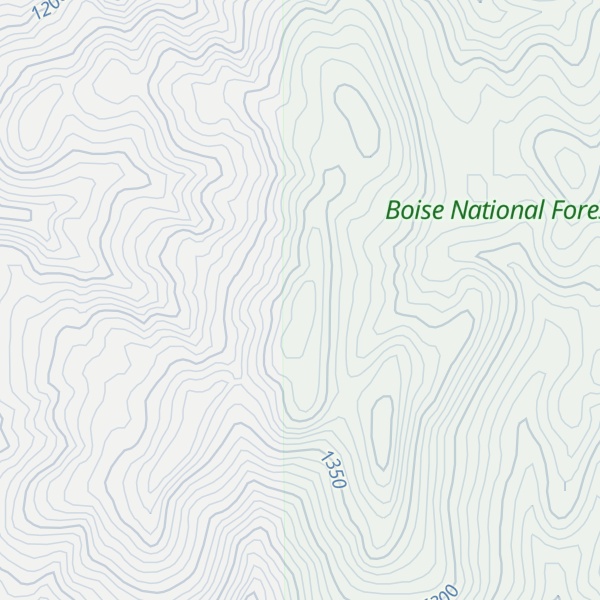 Map of Friday Butte