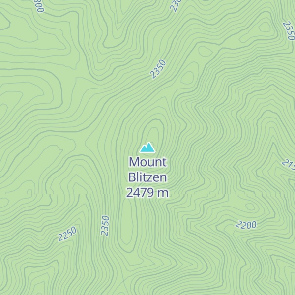 Map of Mount Blitzen
