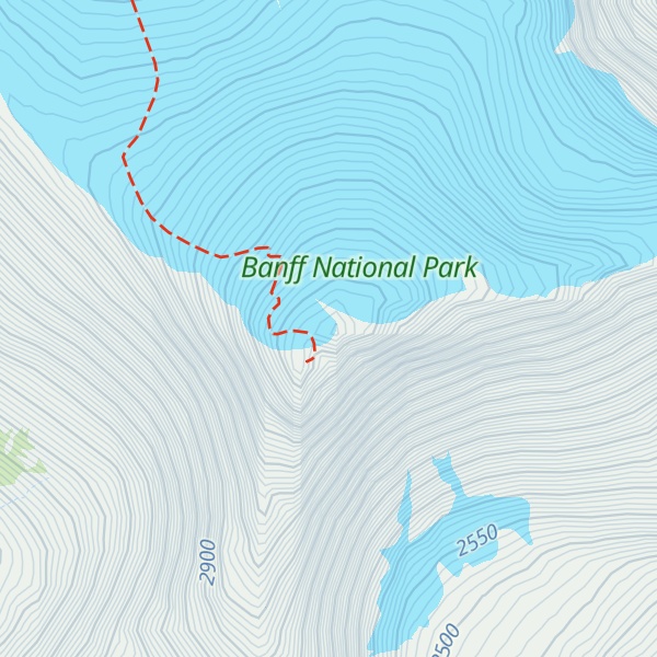 Map of Mount Hector
