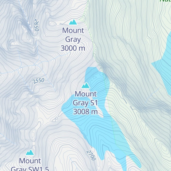 Map of Mount Gray S1