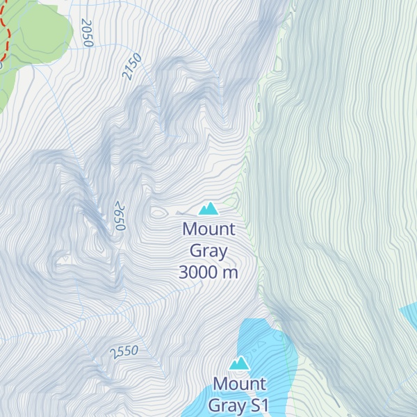 Map of Mount Gray