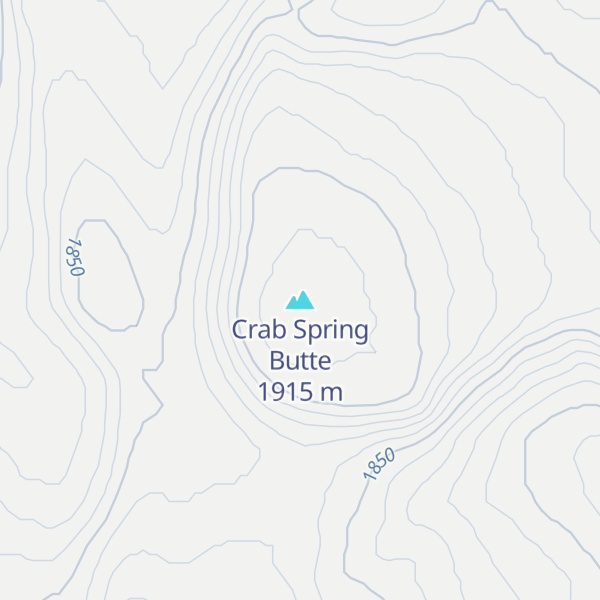 Map of Crab Spring Butte