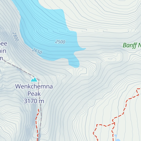 Map of Horseshoe Peak