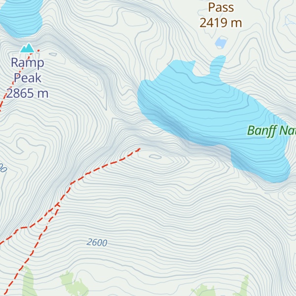 Map of Mosquito Mountain