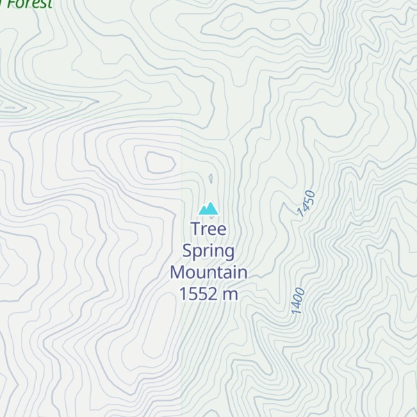 Map of Tree Spring Mountain
