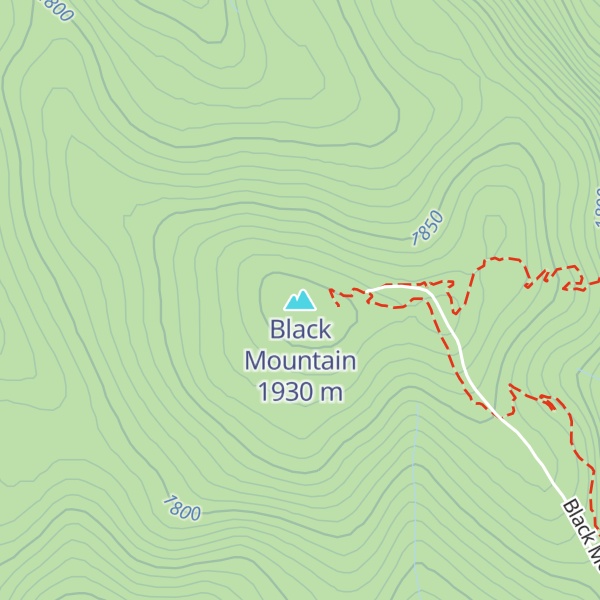 Map of Black Mountain