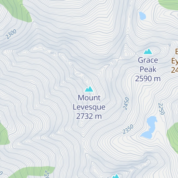 Map of Mount Levesque