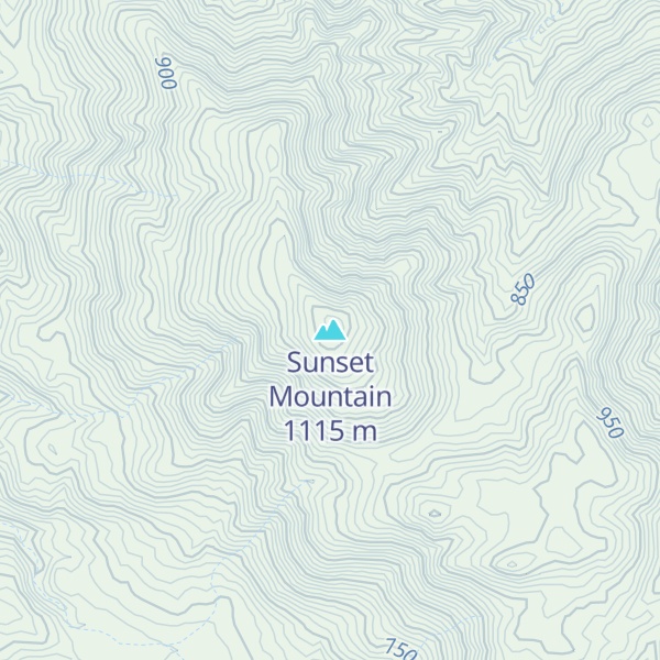 Map of Sunset Mountain