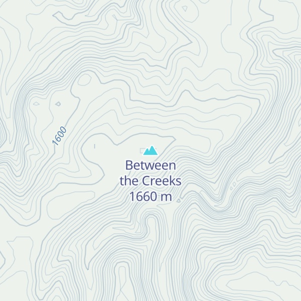 Map of Between the Creeks