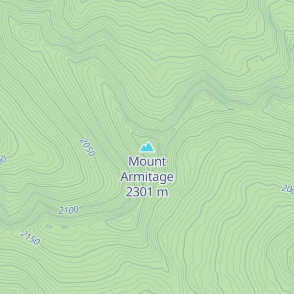 Map of Mount Armitage